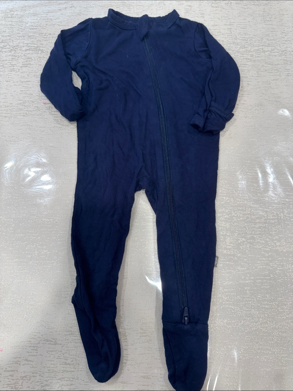 Kyte Navy Footed One-Piece Pajama for Kids